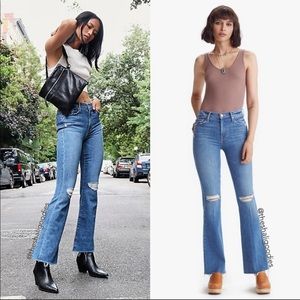MOTHER DENIM The Weekender Fray Jeans Flare